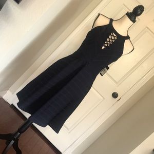 Navy blue A-line Guess dress